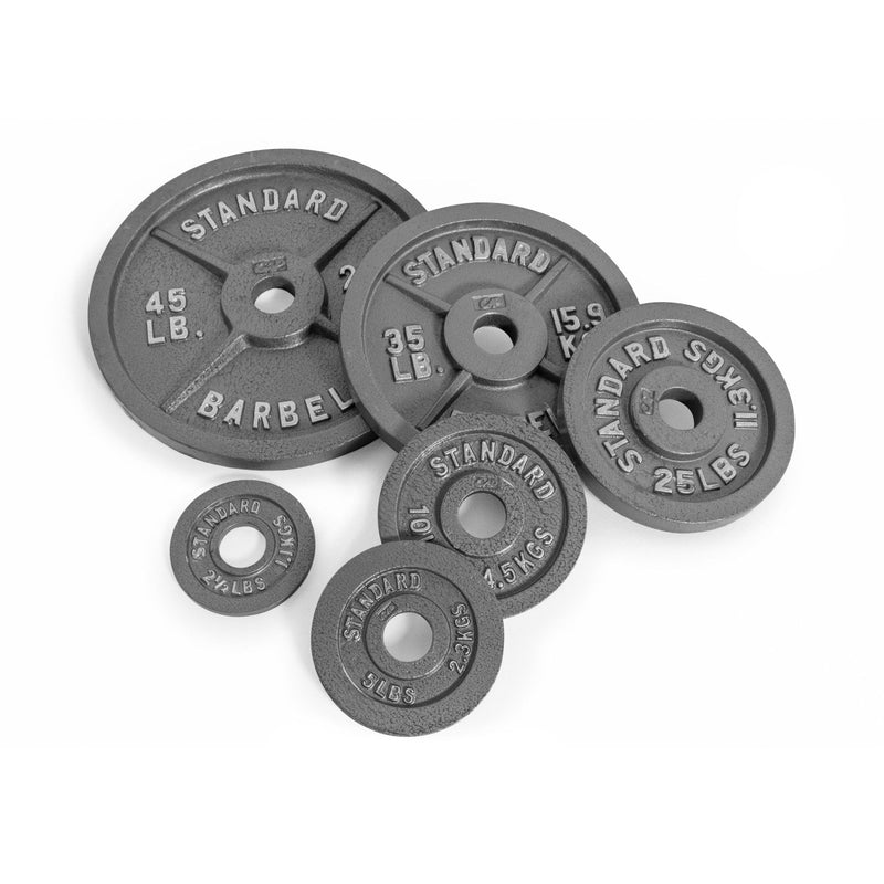 CAP Barbell Gray Olympic Cast Iron Weight Plate, 45 lb