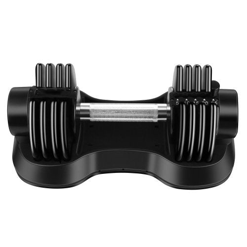 Adjustable Dumbbell 25 lbs with Fast Automatic  and Weight Plate for Workout Home Gym