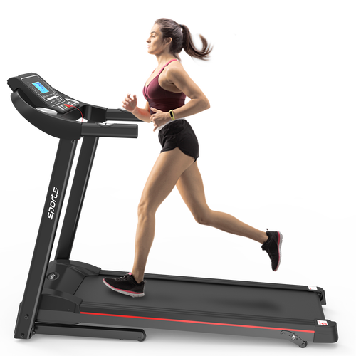 Home Foldable Treadmill with Incline; Folding Treadmill for Home Workout; Electric Walking Treadmill Machine 5" LCD Screen 250 LB Capacity Bluetooth Music