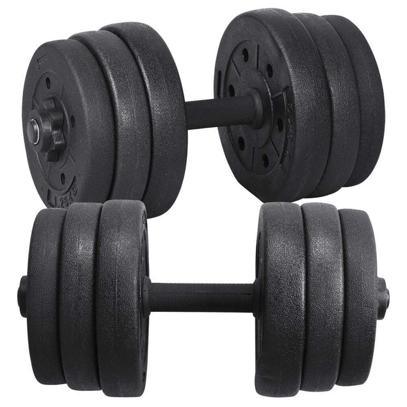 Adjustable Dumbbell Set for Home and Gym Exercise, Black,