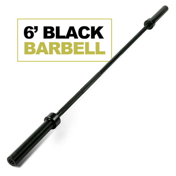 6 ft Barbell Bar, Olympic Weightlifting bar, 2 inch rotating sleeves, 800-Pound Capacity