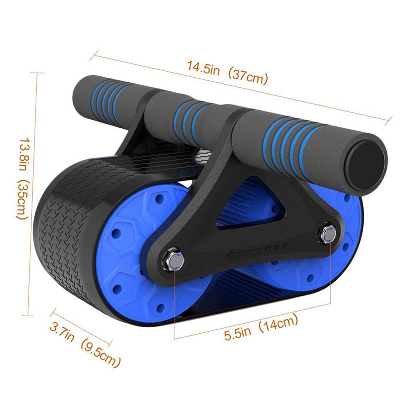 Abdominal Exercise Ab Roller Wheel Core Workout Equipment with Automatic Rebound Assistance and Resistance Springs with Ergonomic Handle