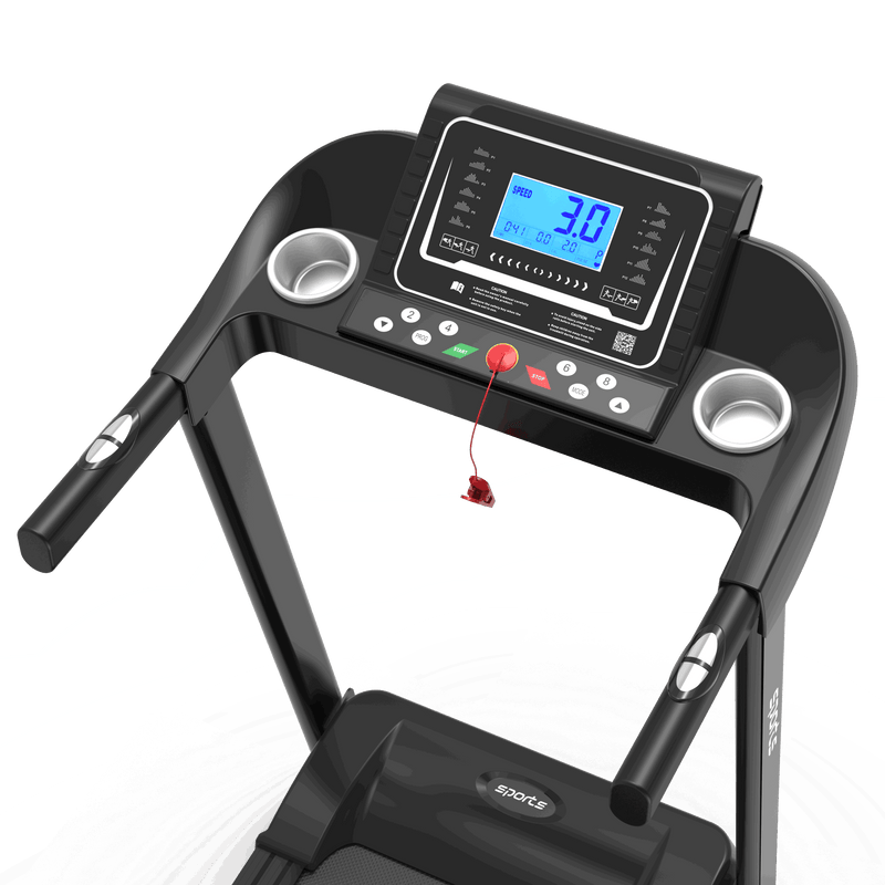 Home Foldable Treadmill with Incline; Folding Treadmill for Home Workout; Electric Walking Treadmill Machine 5" LCD Screen 250 LB Capacity Bluetooth Music