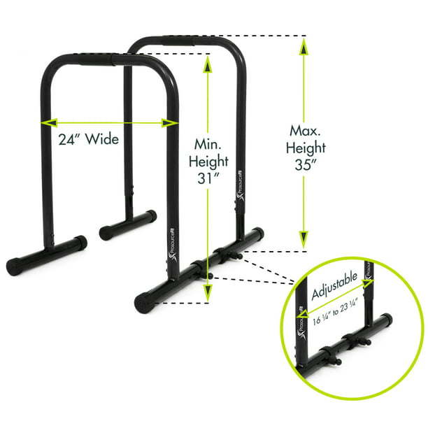 Fit Dip Stand Station Body Press Bar with Safety Connector